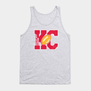 Big Bold Kansas City Chiefs 2023 AFC West Champs Tank Top